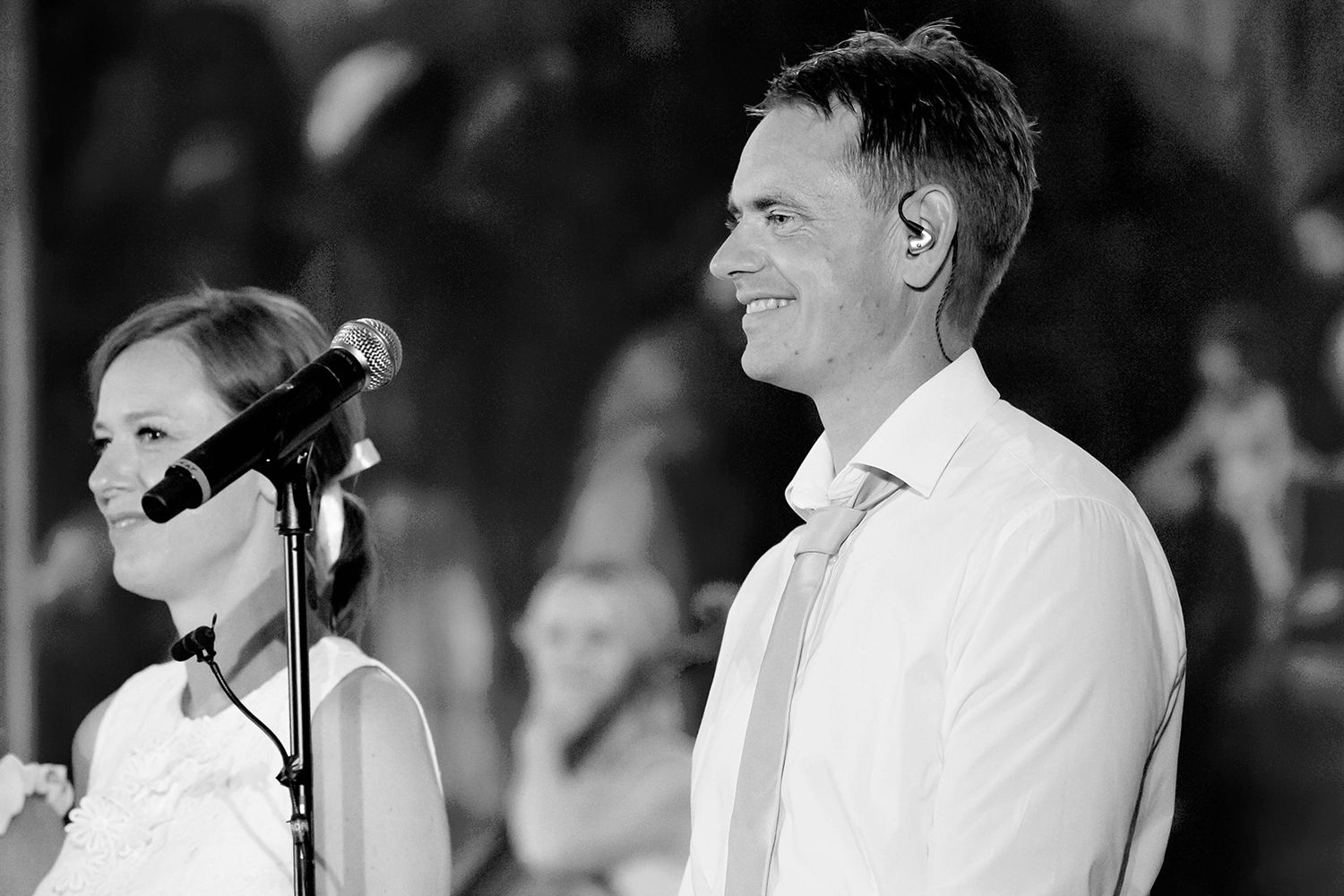 Sommarkonsert i Sankt Anna 2024. Peter Johansson och Matilda Grün. Fotograf Rebecca Nordin.