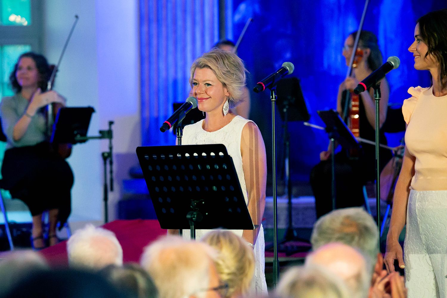 Sommarkonsert i Sankt Anna 2024. Peter Johansson och Matilda Grün. Fotograf Rebecca Nordin.
