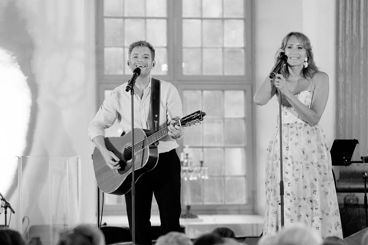 Sommarkonsert i Sankt Anna 2024. Peter Johansson och Matilda Grün. Fotograf Rebecca Nordin.