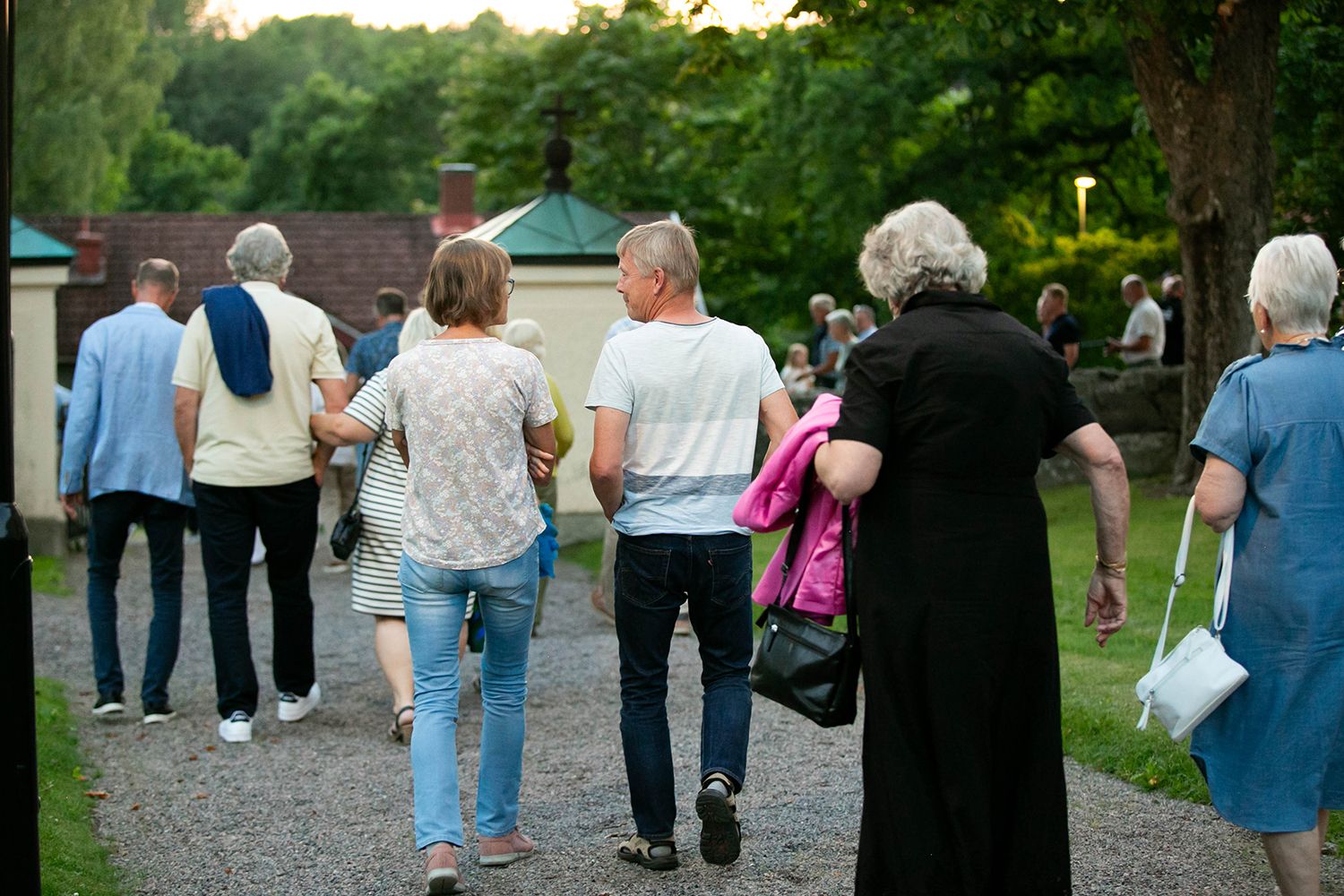 Sommarkonsert i Sankt Anna 2024. Peter Johansson och Matilda Grün. Footgraf Rebecca Nordin.