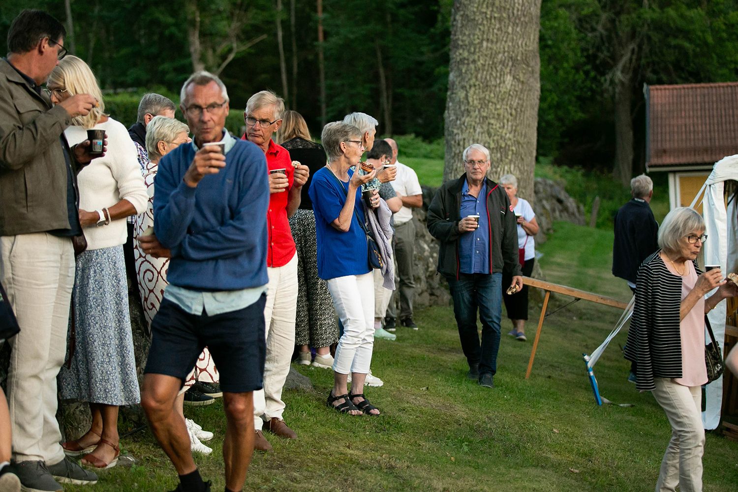 Sommarkonsert i Sankt Anna 2024. Peter Johansson och Matilda Grün. Footgraf Rebecca Nordin.
