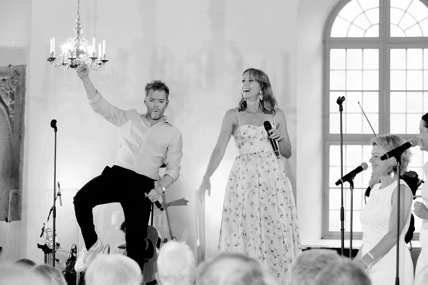 Sommarkonsert i Sankt Anna 2024. Peter Johansson och Matilda Grün. Fotograf Rebecca Nordin.