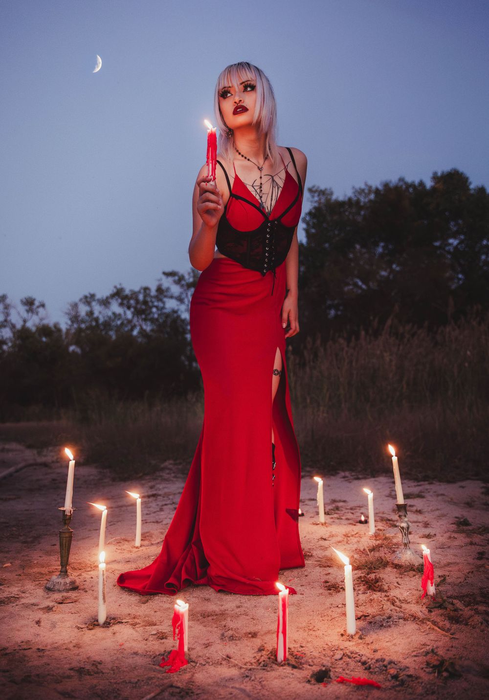 Candle photoshoot