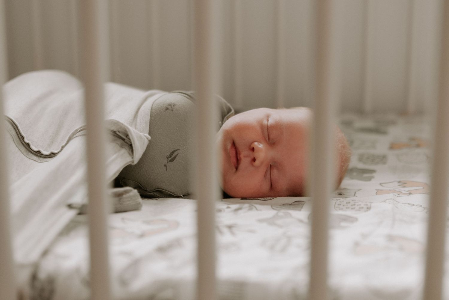 Peaceful nursery scene with soft natural lighting.