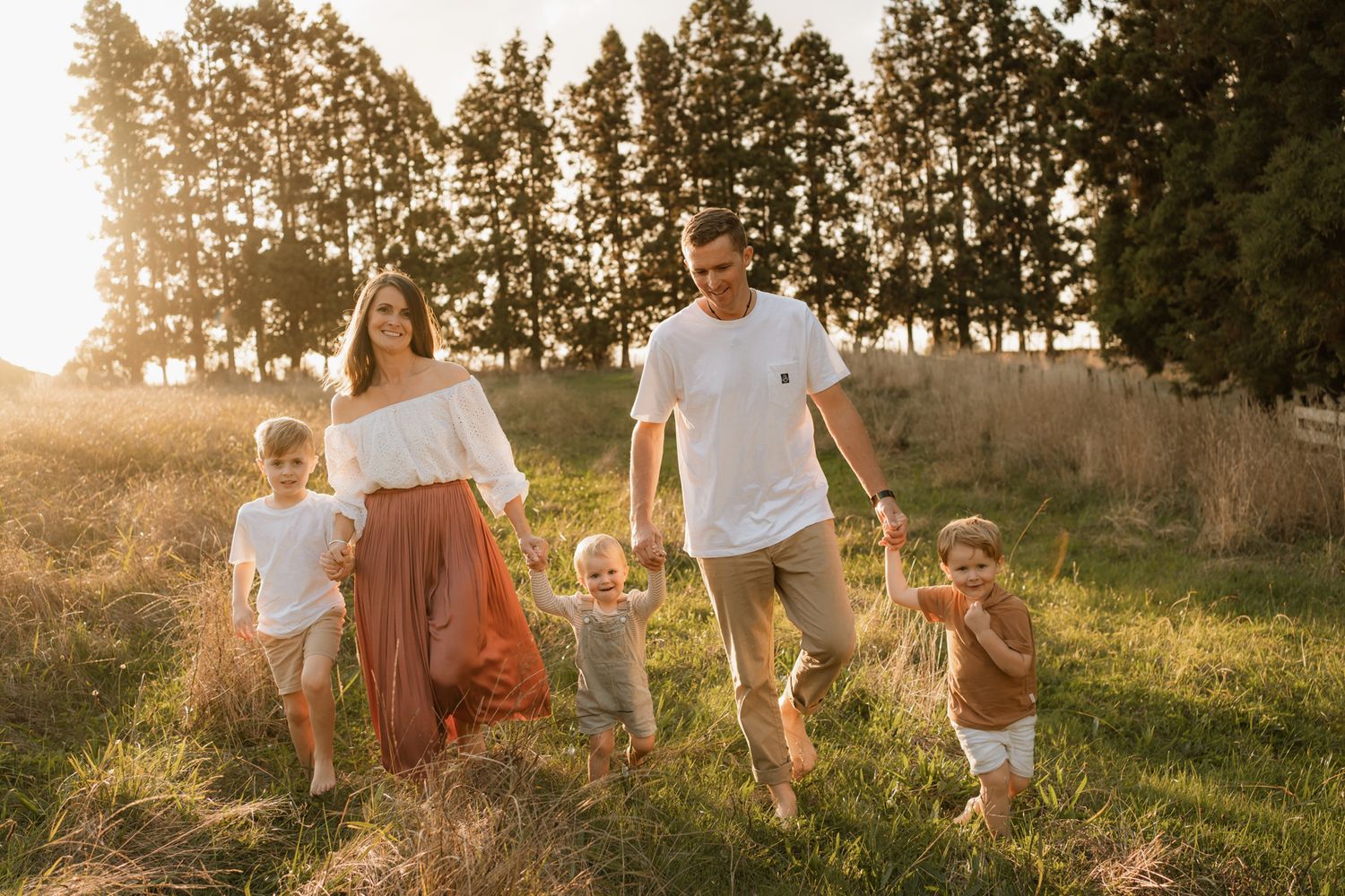 Family Photo Sunset Te Awamutu