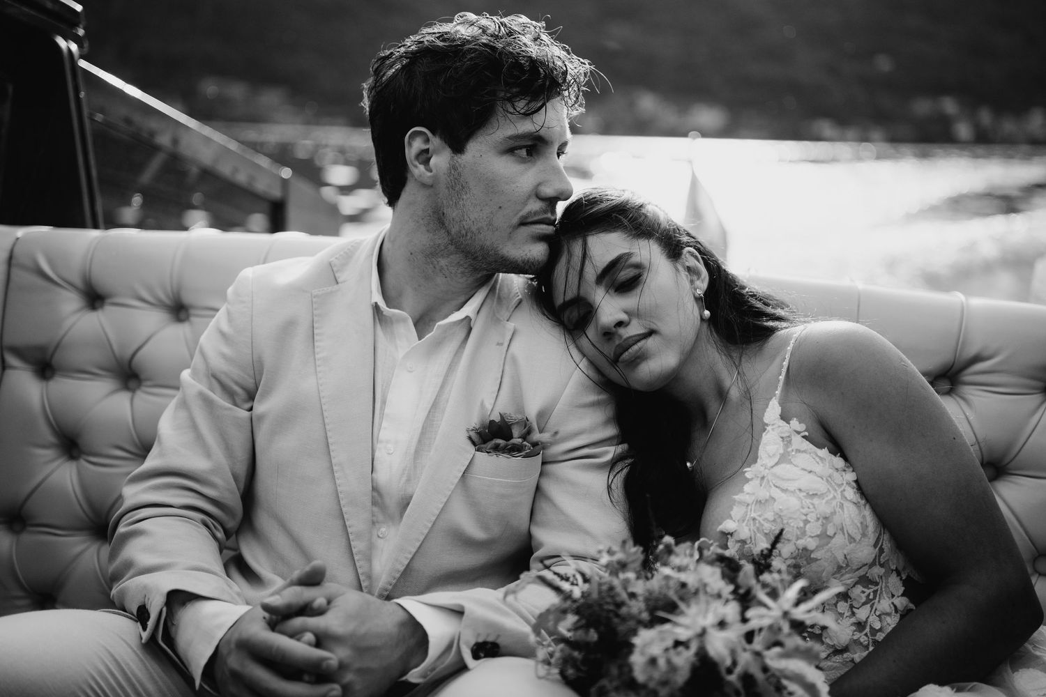 wedding photographer Lugano boat lake