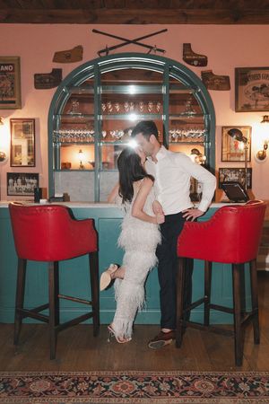 Bride and groom indoor portraits with flash at La Cotte in Franschhoek
