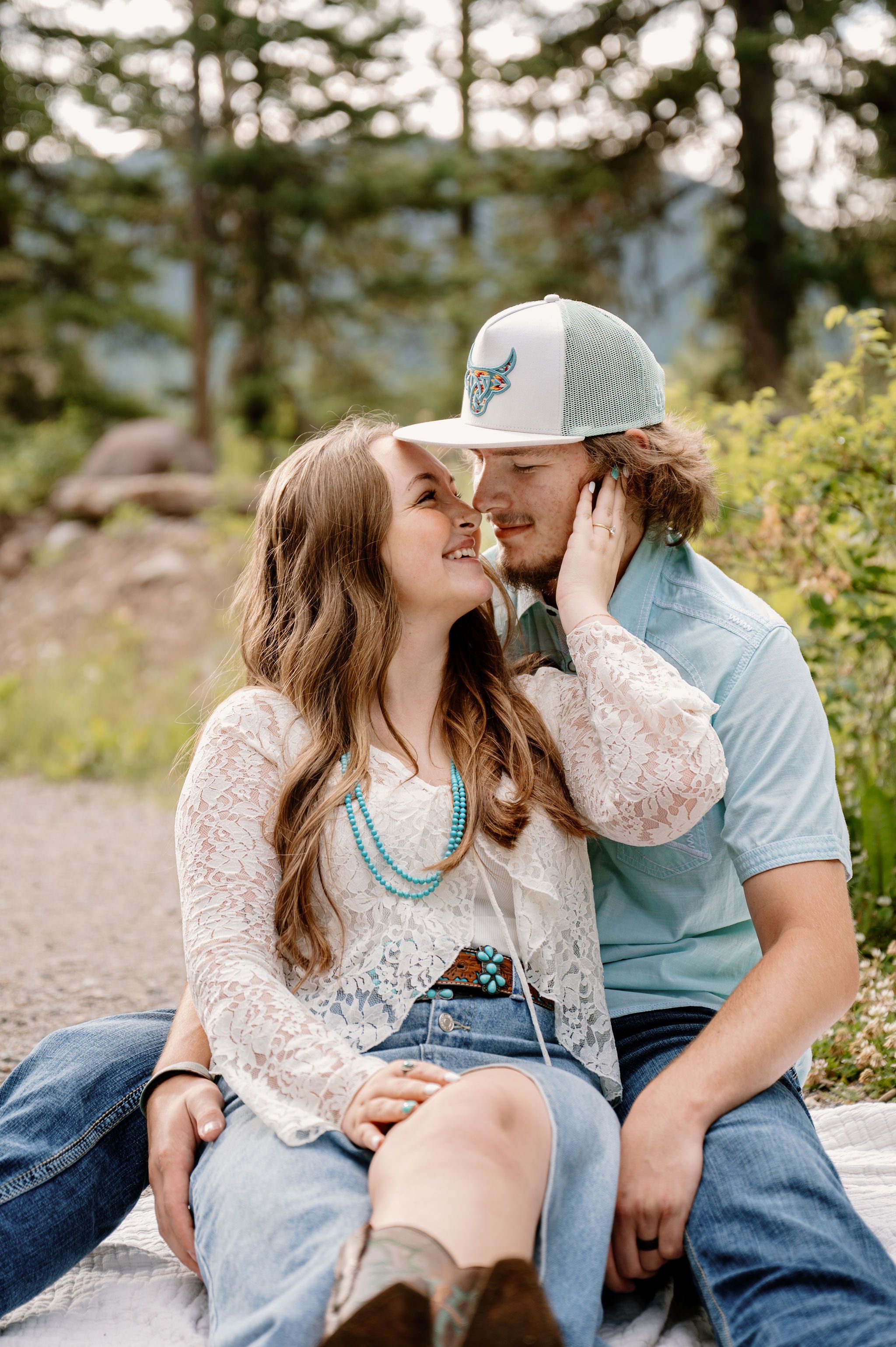 Mountain engagement photos with Bozeman, Montana photographer