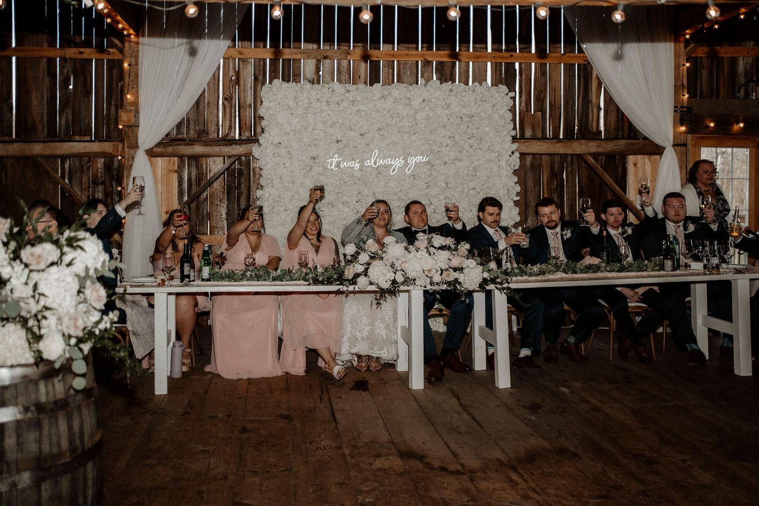 Muskoka wedding catering buffet with sliders and late night snacks