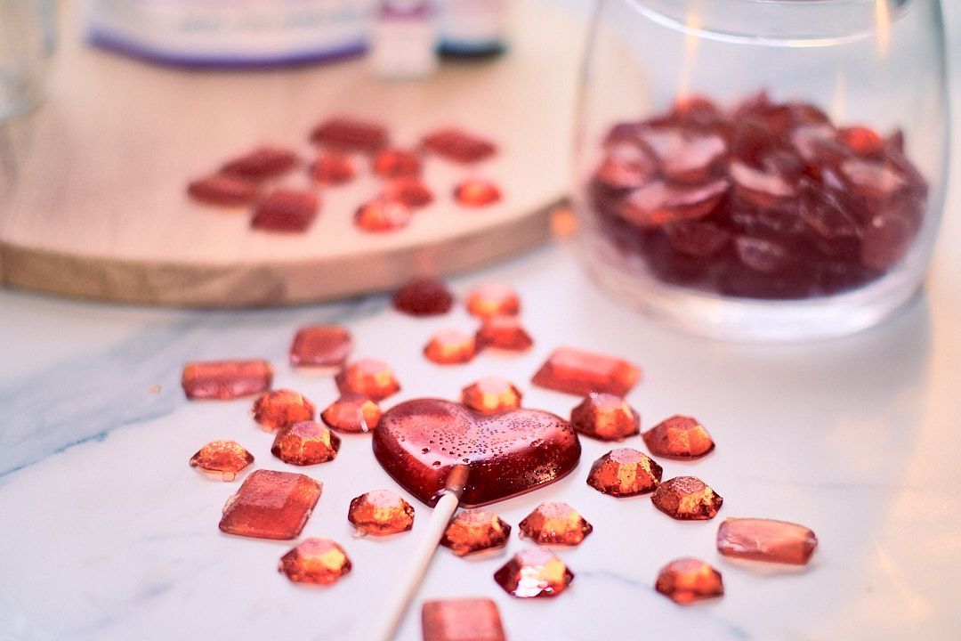 Valentine's Day Hard Candy - Dusty Rose with Watermelon Flavor for LorAnn Oils