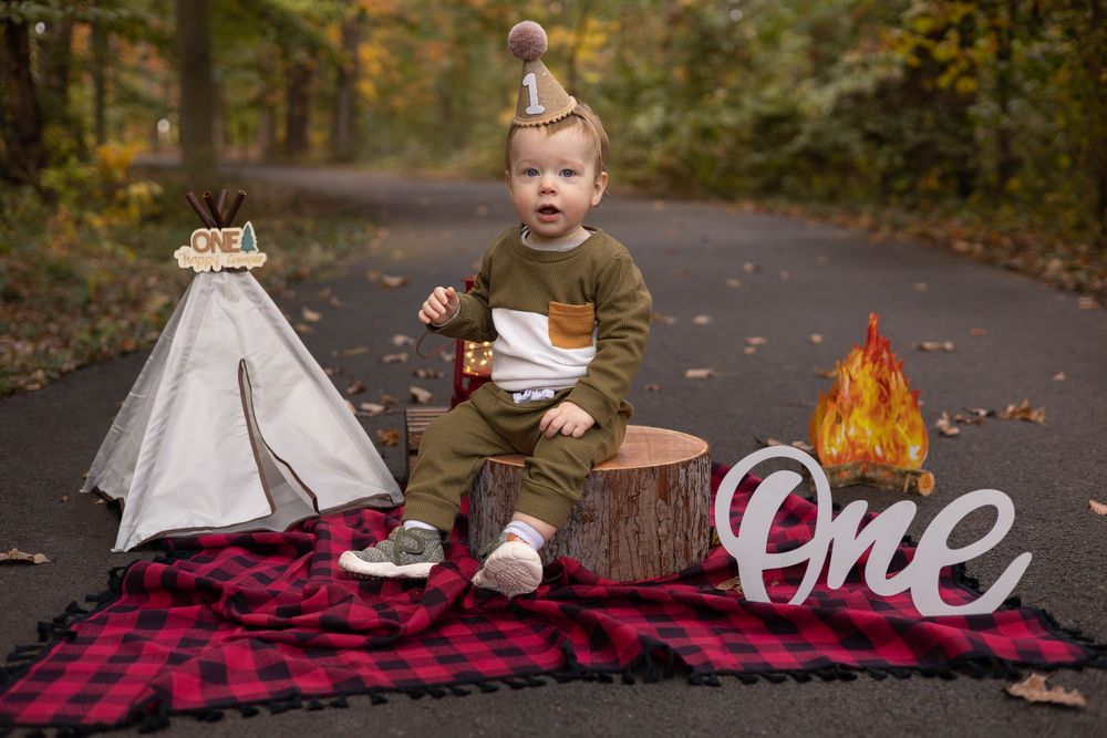 A collection of fall-themed photos showing outdoor scenes with autumn leaves, plaid blankets, and cozy seasonal decor.