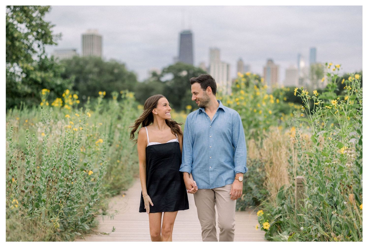 Nature boardwalk in Lincoln Park, one of the best places to propose in Chicago.