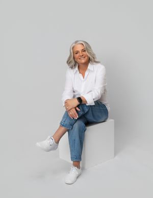 senior woman gray hair modeling portfolio studio natural portraits minimal retouch elegant mature model Sarasota