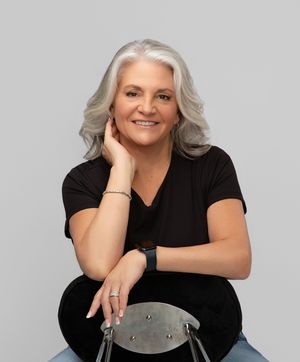 senior woman gray hair modeling portfolio studio natural portraits minimal retouch elegant mature model Sarasota