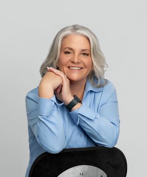 senior woman gray hair modeling portfolio studio natural portraits minimal retouch elegant mature model Sarasota