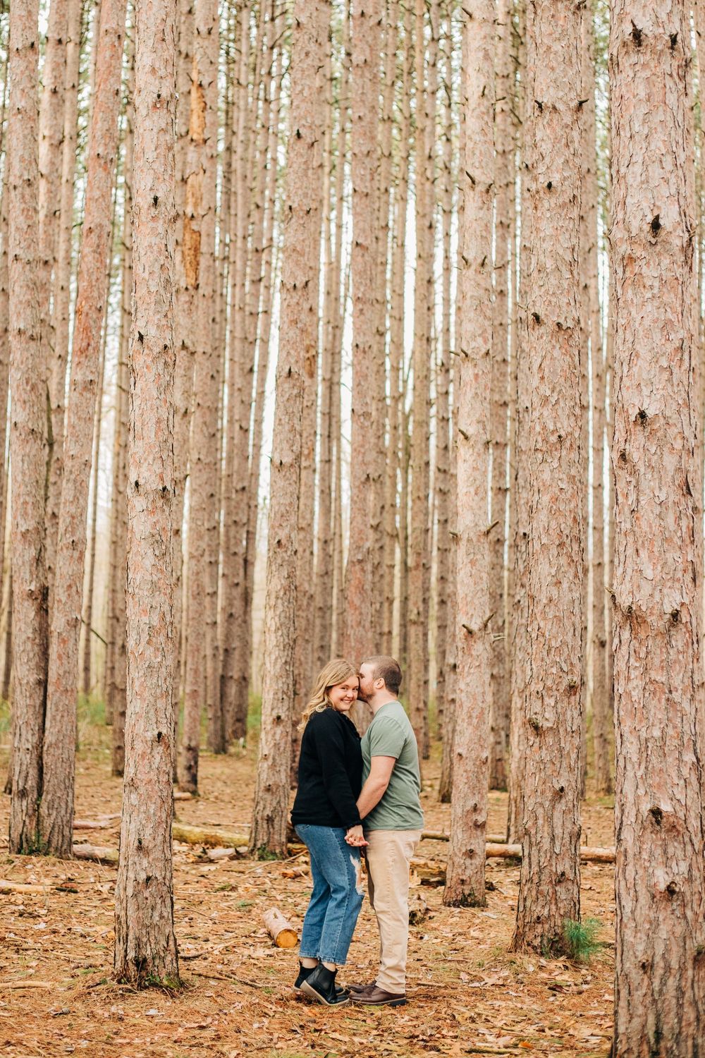 couple in woods