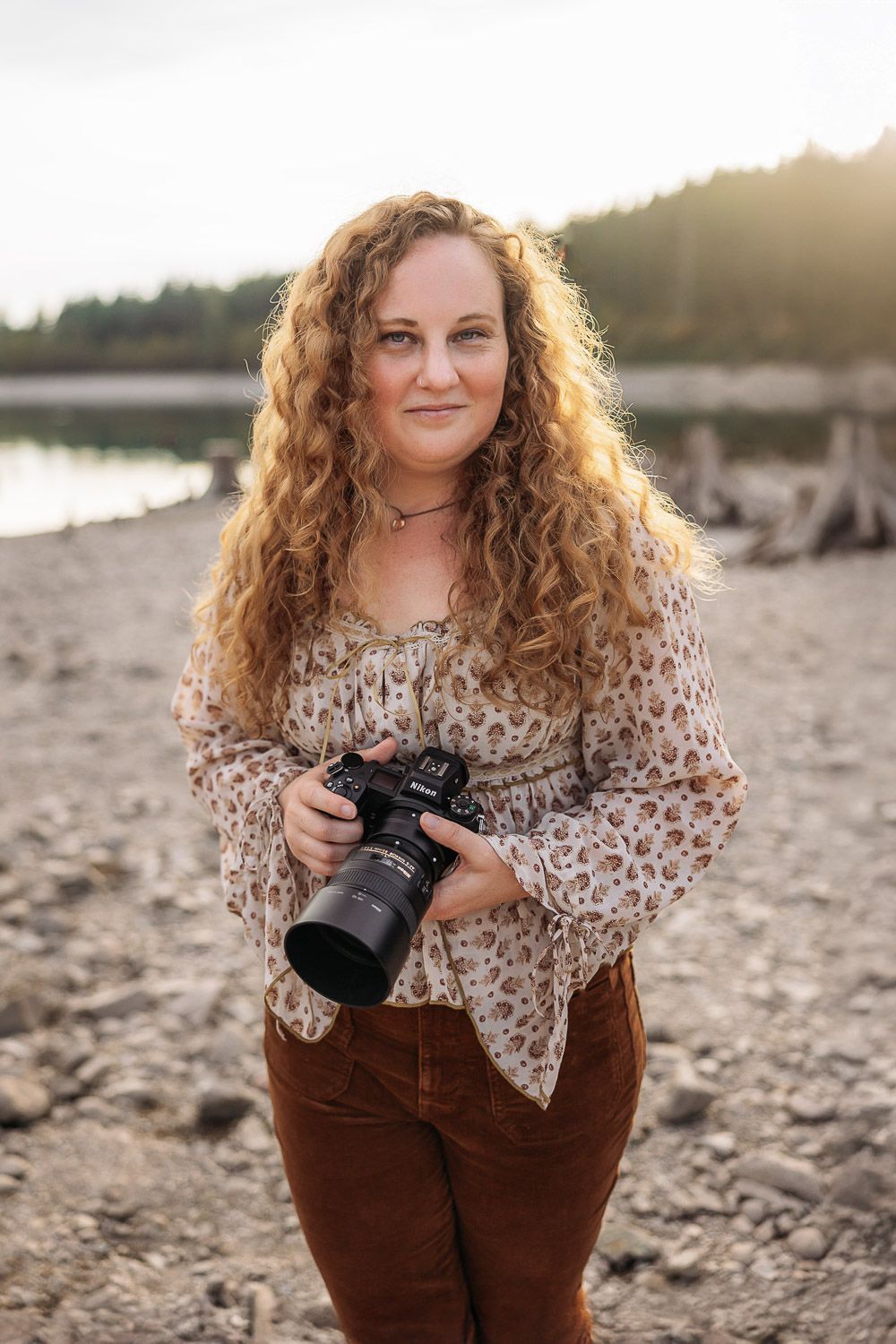 Tori Shults, the owner and photographer at Pine + Vow, a Washington Elopement Photography company