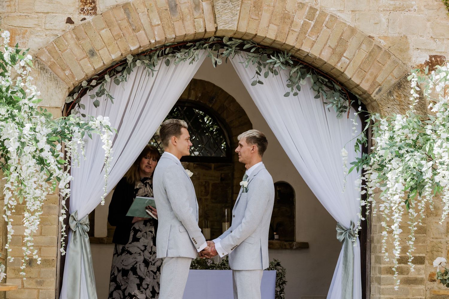 Gay couple at the Ravenswood wedding ceremony