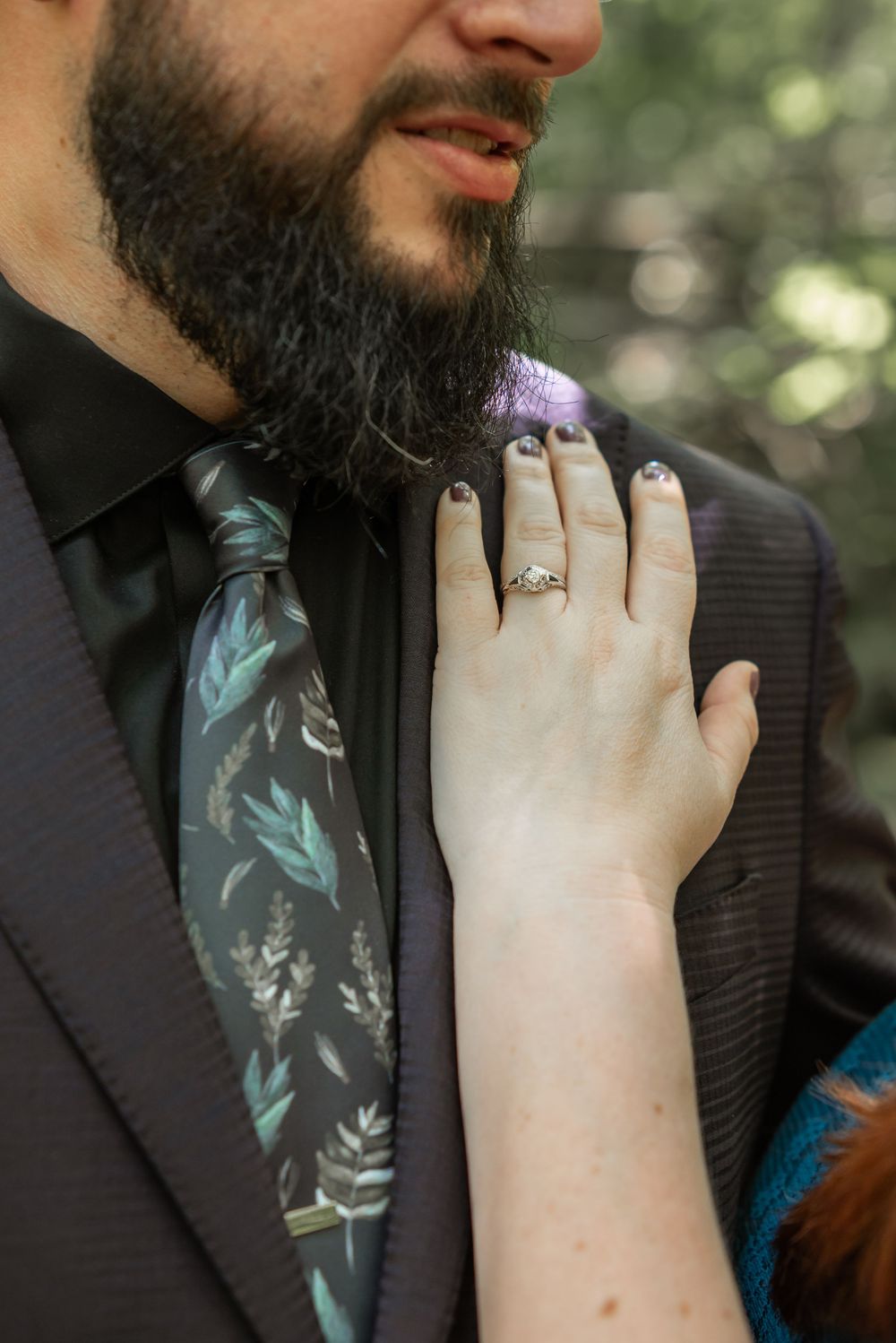 ring posing for wedding