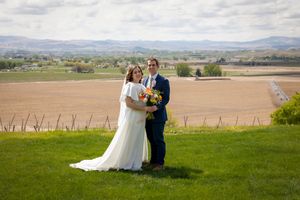 bride and groom at Garman Hill