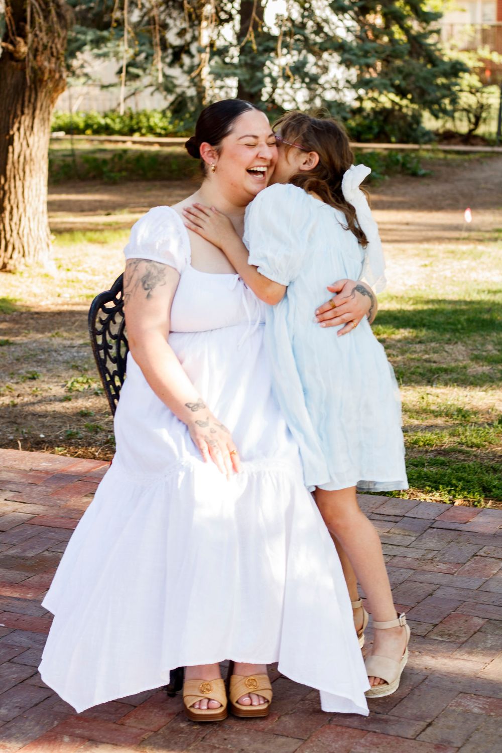 A mother and daughter during a mommy & me photo session in Amarillo, Texas