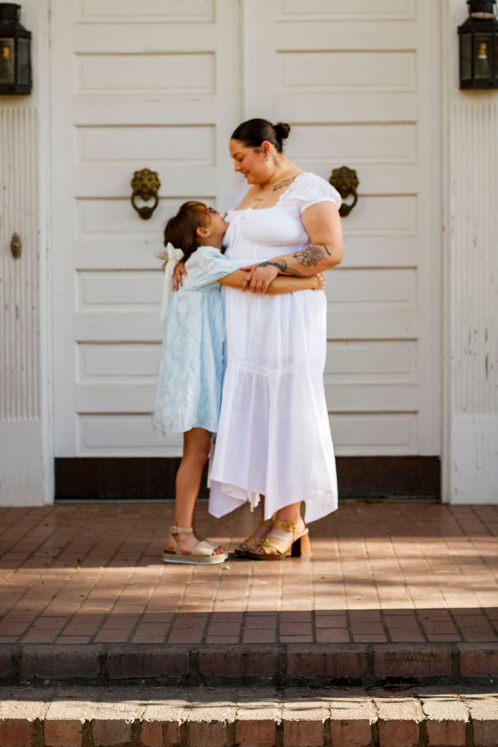 A mother and daughter during a mommy & me photo session in Amarillo, Texas
