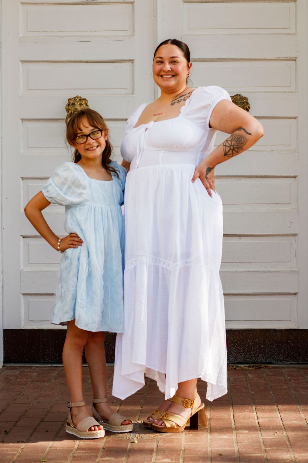 A mother and daughter during a mommy & me photo session in Amarillo, Texas