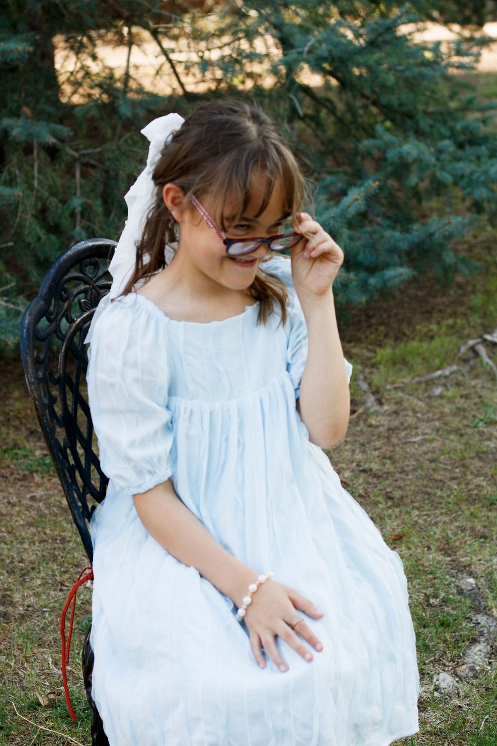 A young girl during a mommy & me photo session in Amarillo, Texas
