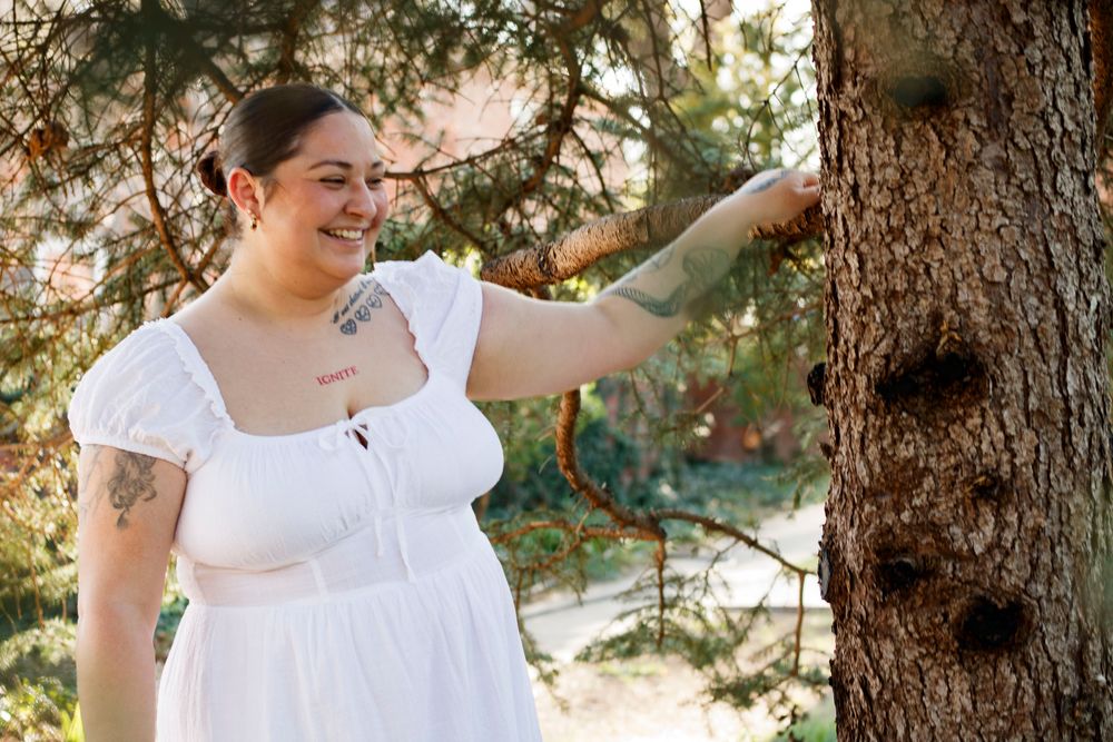 A young mother during a mommy & me photo session in Amarillo, Texas