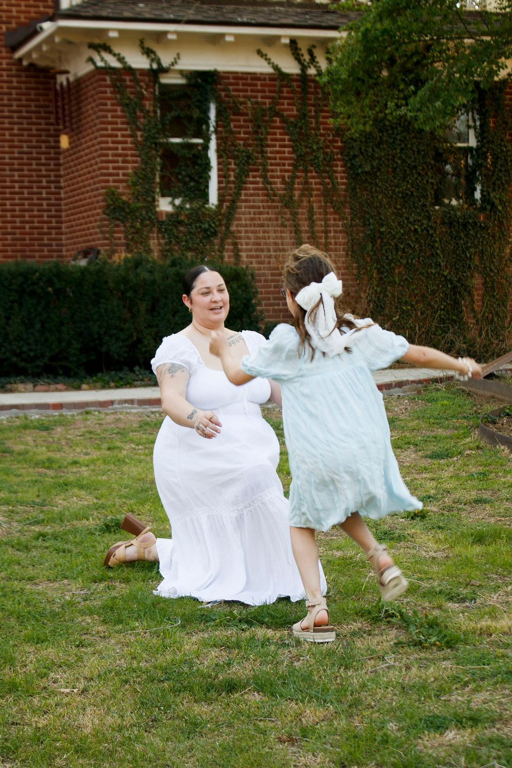 A mother and daughter during a mommy & me photo session in Amarillo, Texas