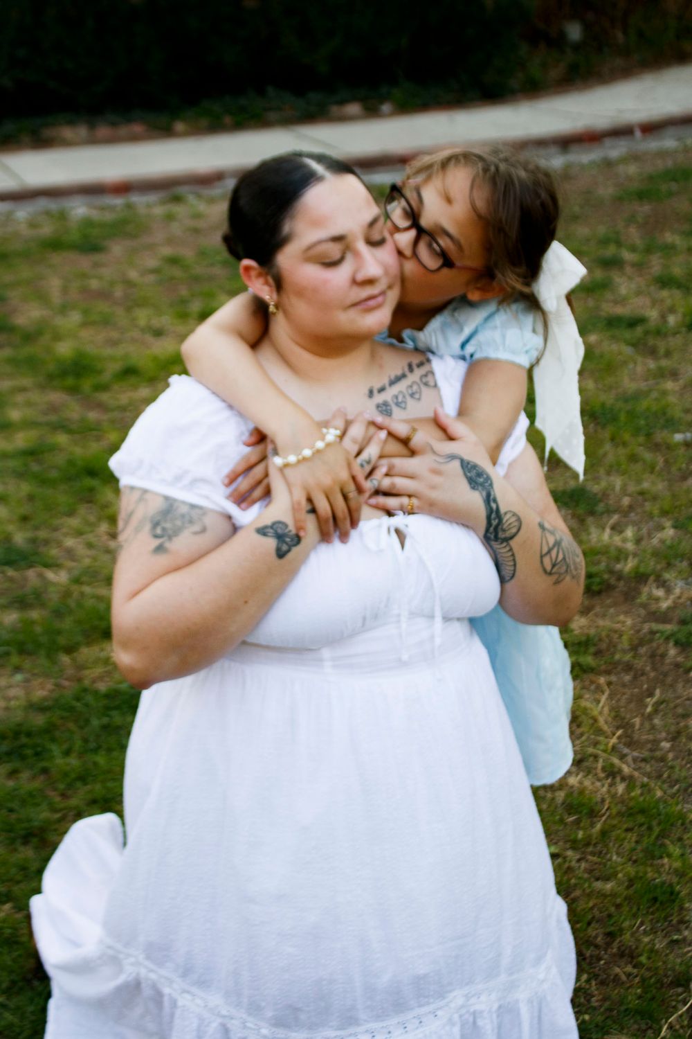 A mother and daughter during a mommy & me photo session in Amarillo, Texas