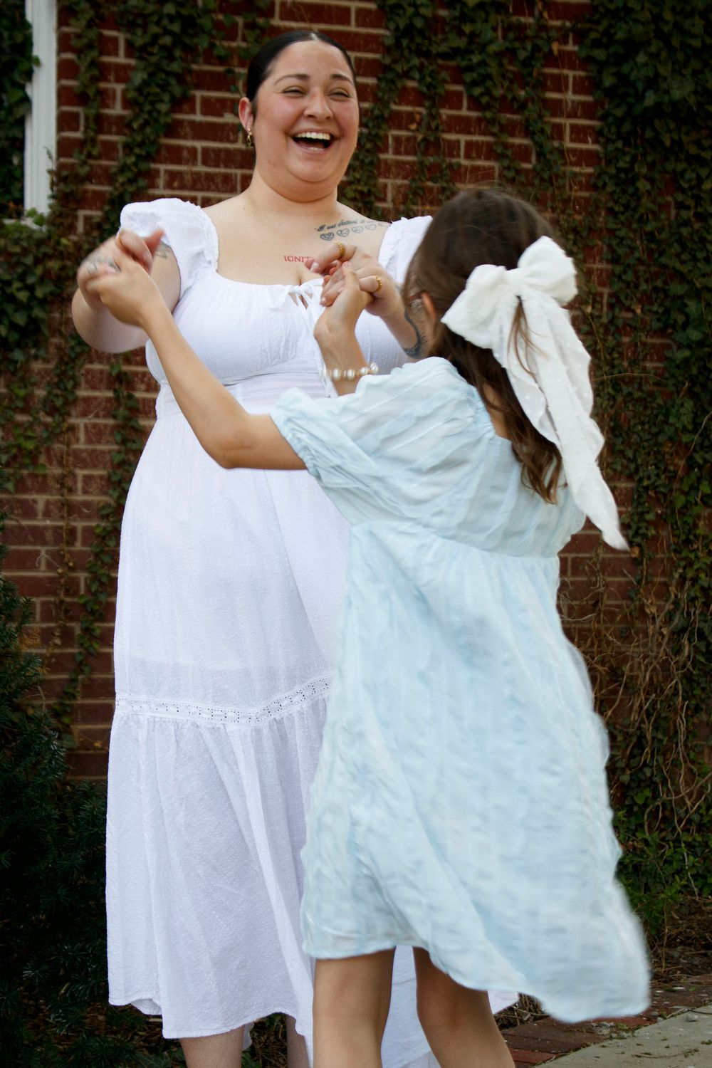A mother and daughter during a mommy & me photo session in Amarillo, Texas