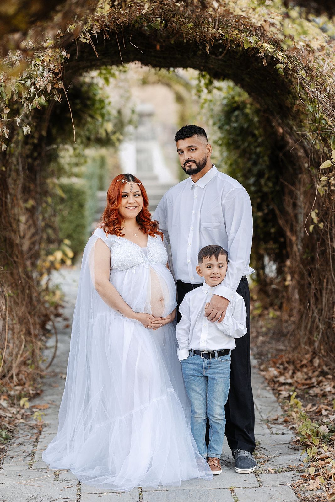 Elegant maternity portraits captured in a luxury studio setting in Chicago. Soft, timeless imagery highlighting the beauty, strength, and gl