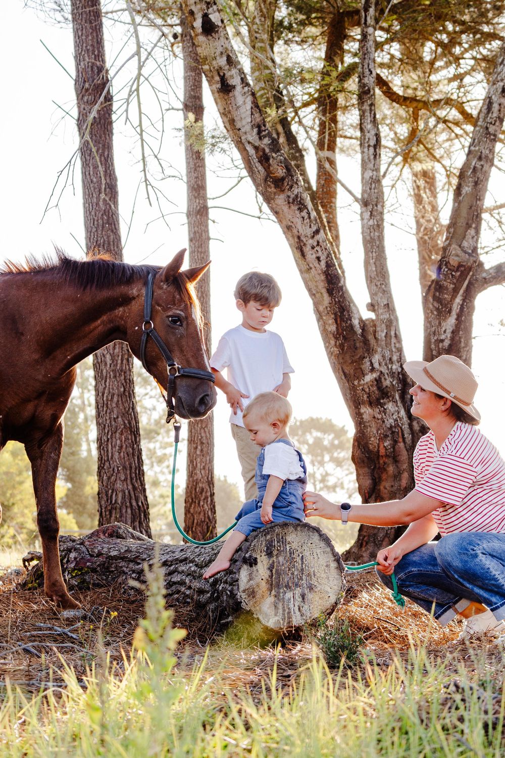 Family portrait session photographed outdoors in the Garden Route