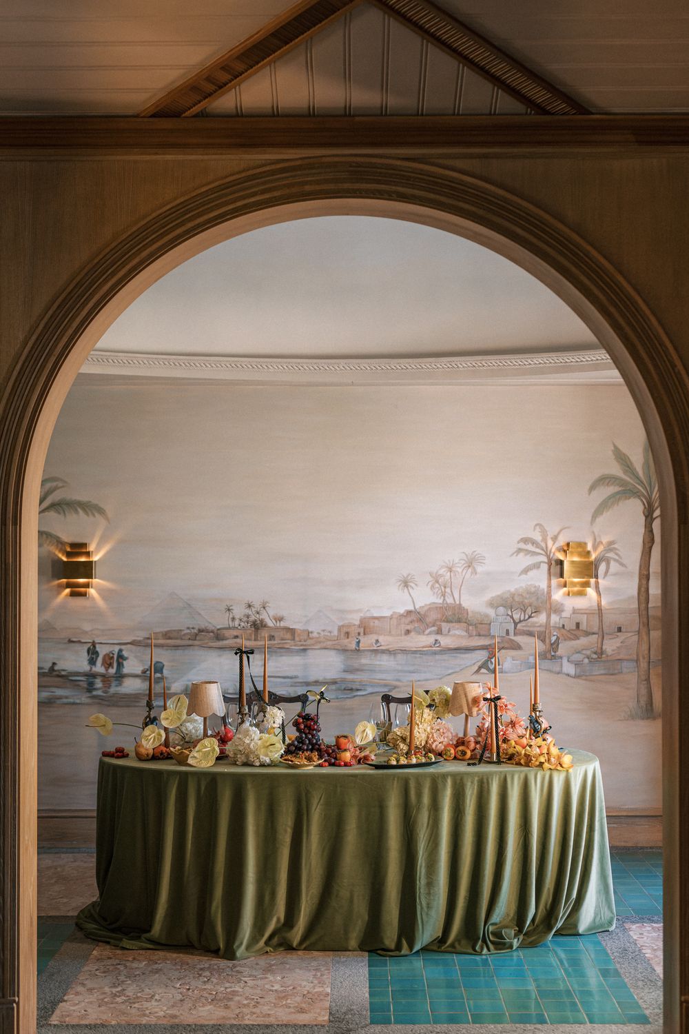 elegant wedding table setting Casa Bons Ares Herdade do Peru
