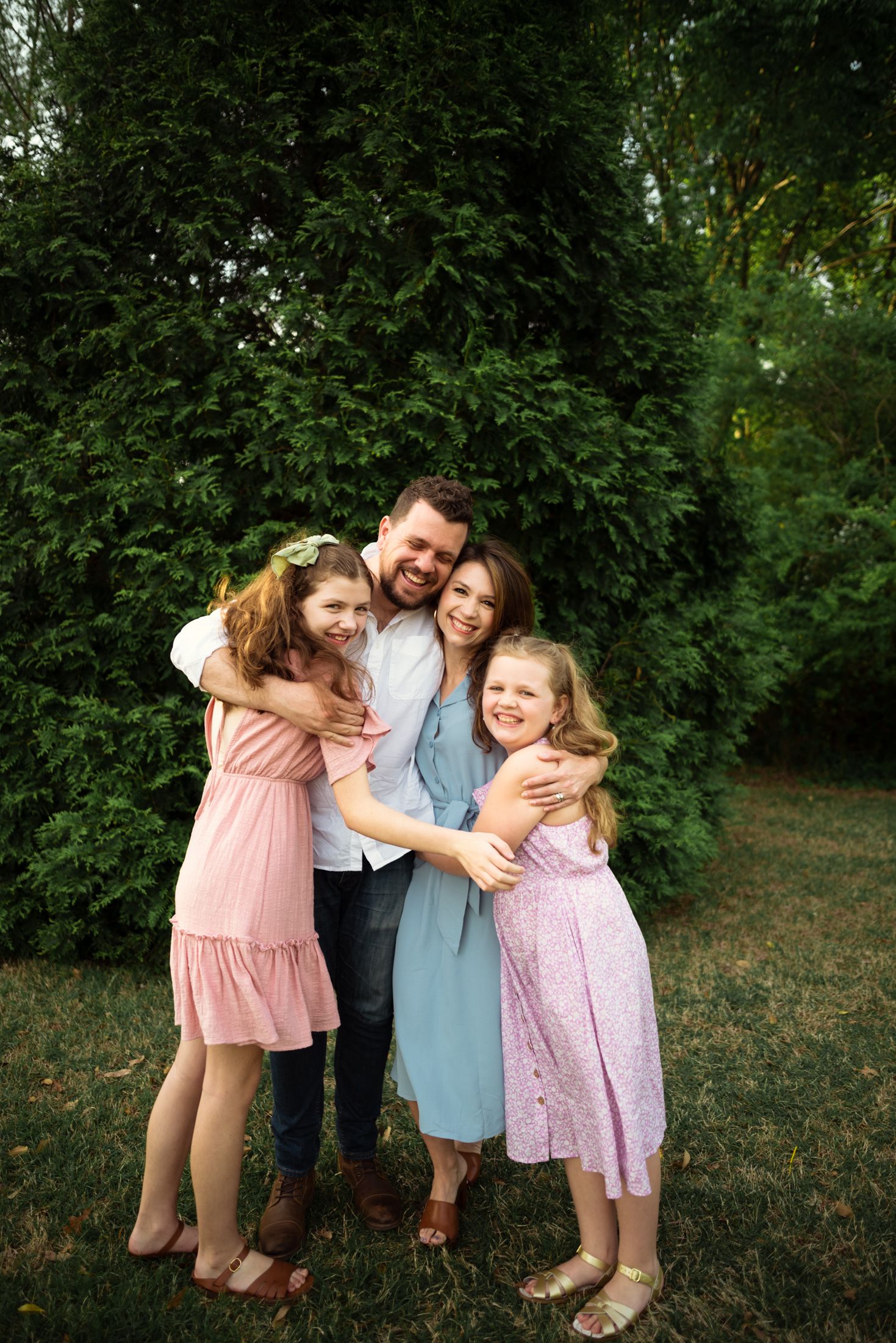 Memphis Family Portrait at Shelby Farms with Caleb and Casey Sigler family.