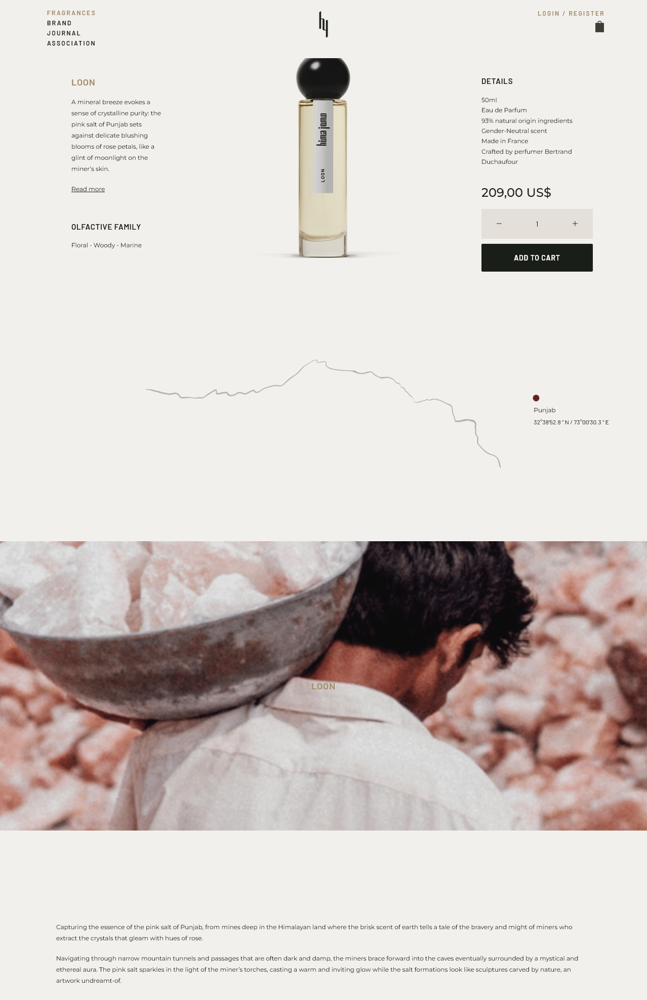 Man carrying pink salt in Pakistan, himajomo perfume website