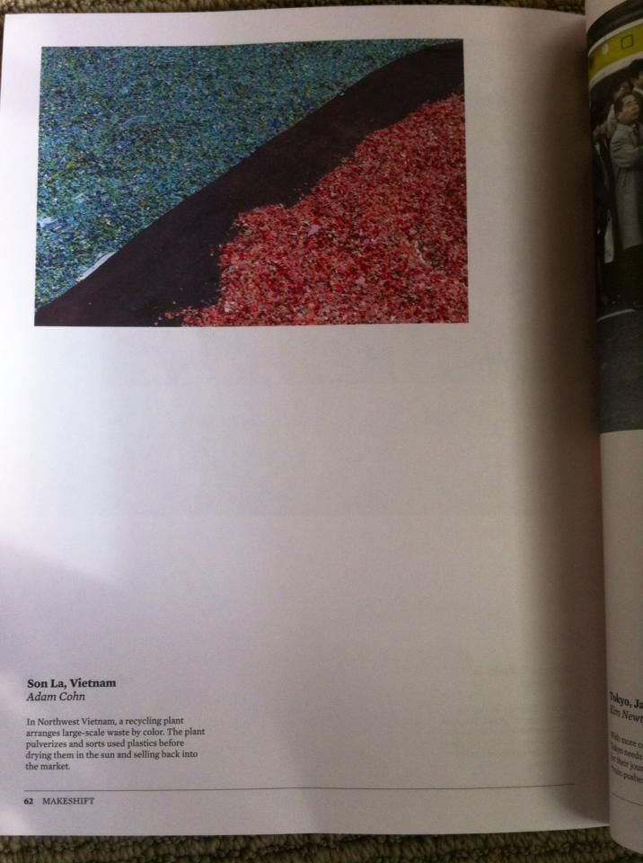 Plastic broken down for recycling, Make/Shift Magazine