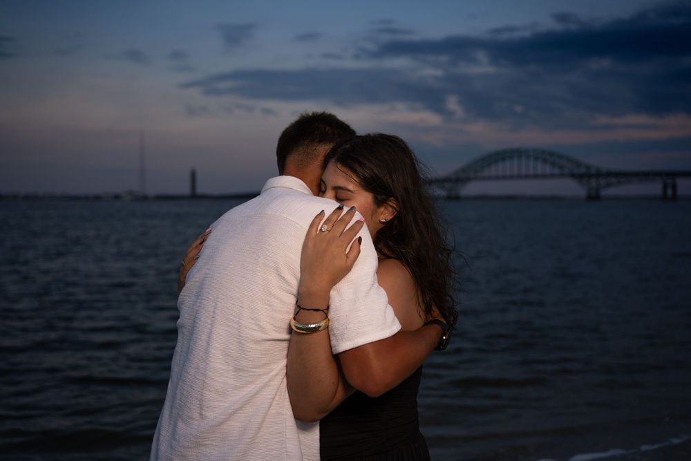 Engagement - Beach Flash Photography (portraits)