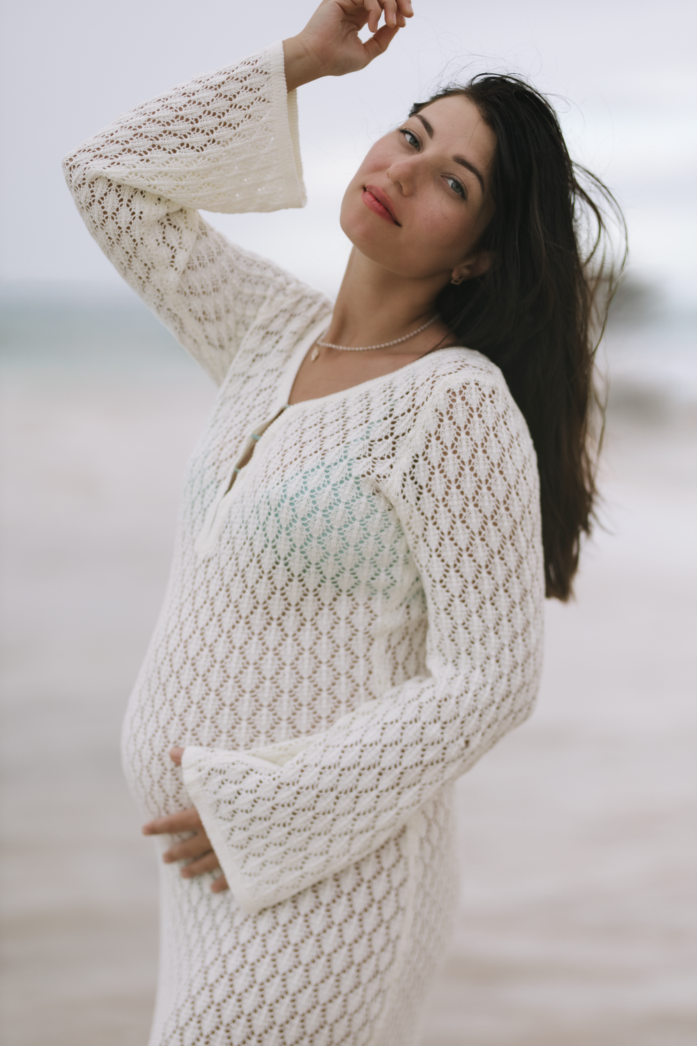 Beach maternity session in Punta Cana capturing this special chapter of motherhood.