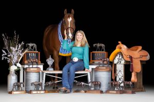 Madison Stuart and Vinny with Champion awards