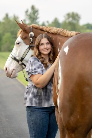Rachel and Saint in Dansville Michigan