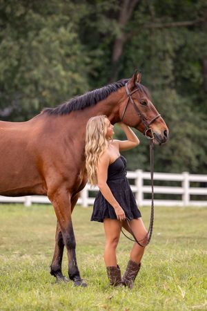 Lila Jabara at White Oak Farm in Lowell, Michigan