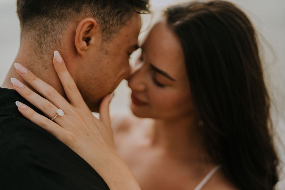 Couple photography services at sunset beach Bali