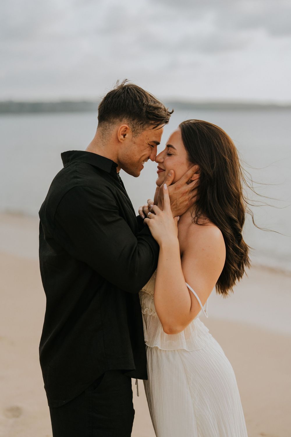 Couple photography services at sunset beach Bali