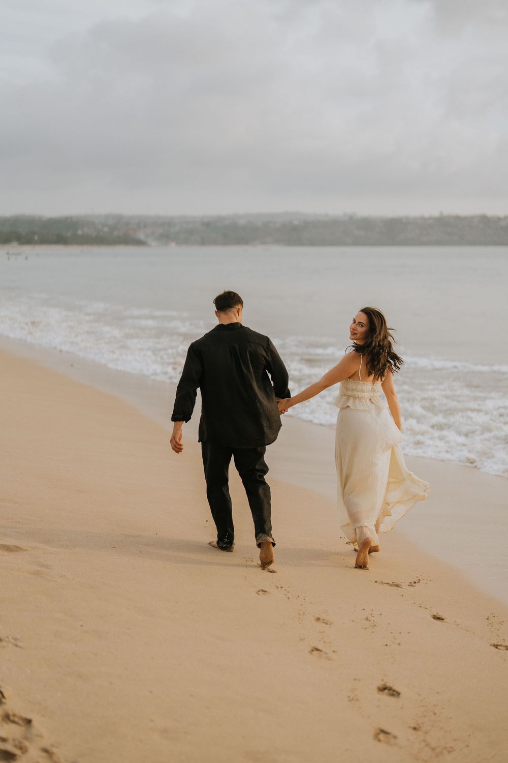 Couple photography services at sunset beach Bali