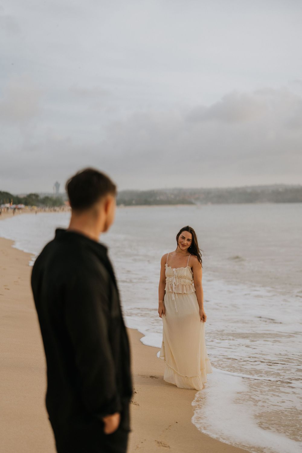 Couple photography services at sunset beach Bali