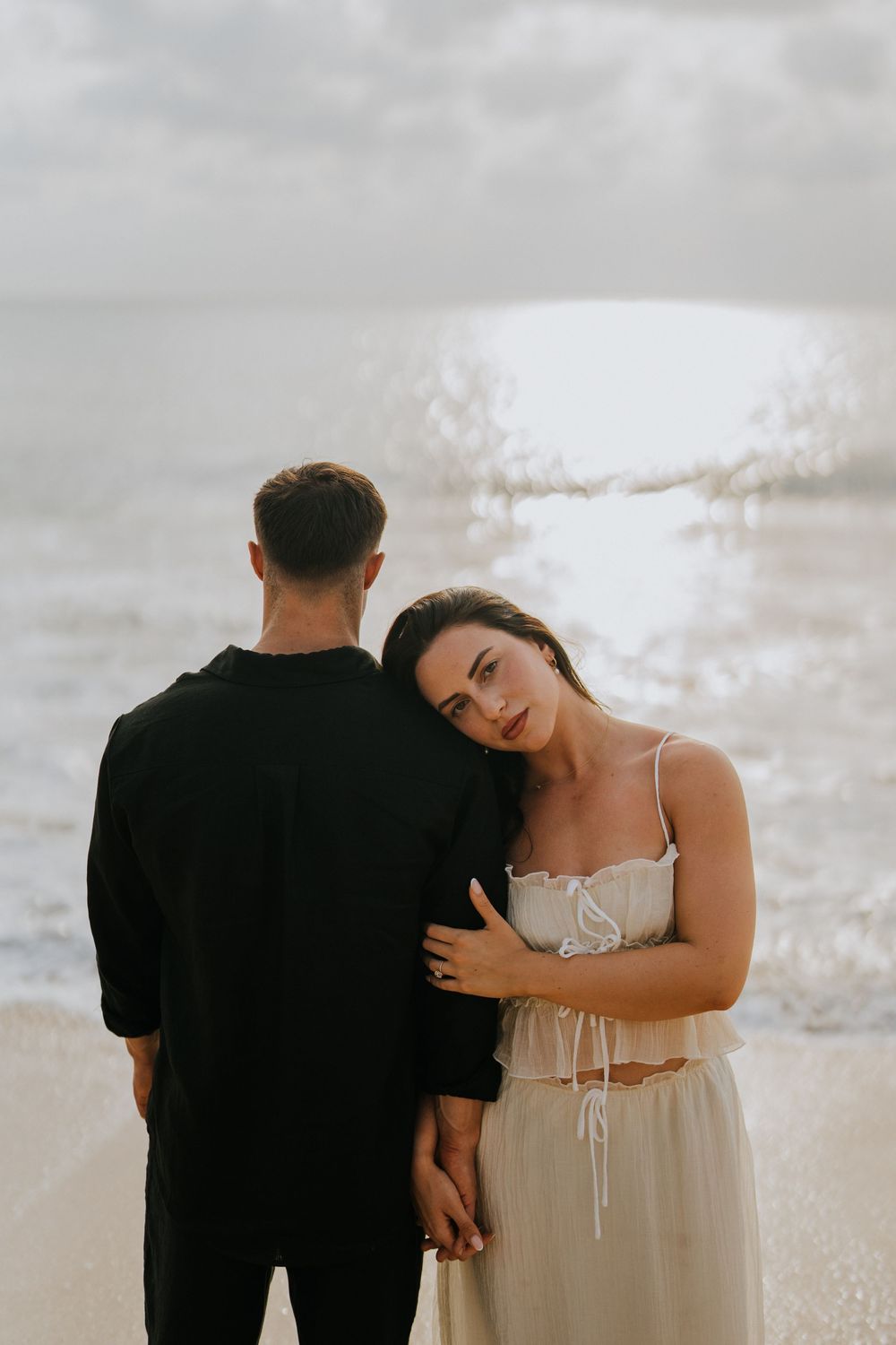 Couple photography services at sunset beach Bali