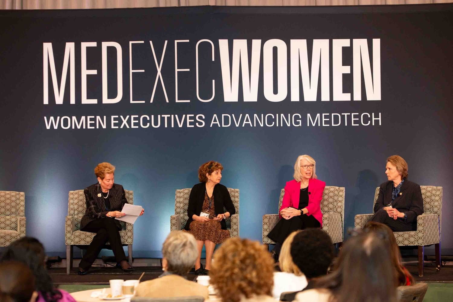 Professional conference event photography for MedExec Women at Boston’s Seaport hotel with Leah Ramuglia Photography biotech sciences labs