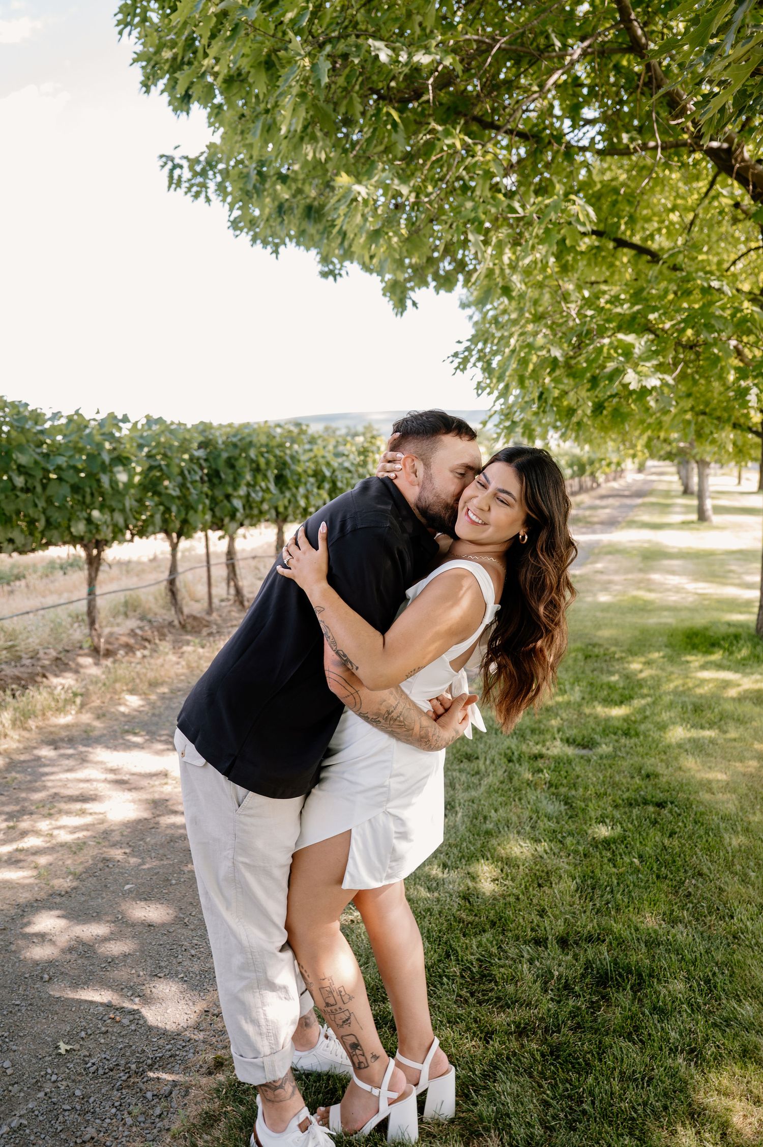 Washington Winery engagement photos
